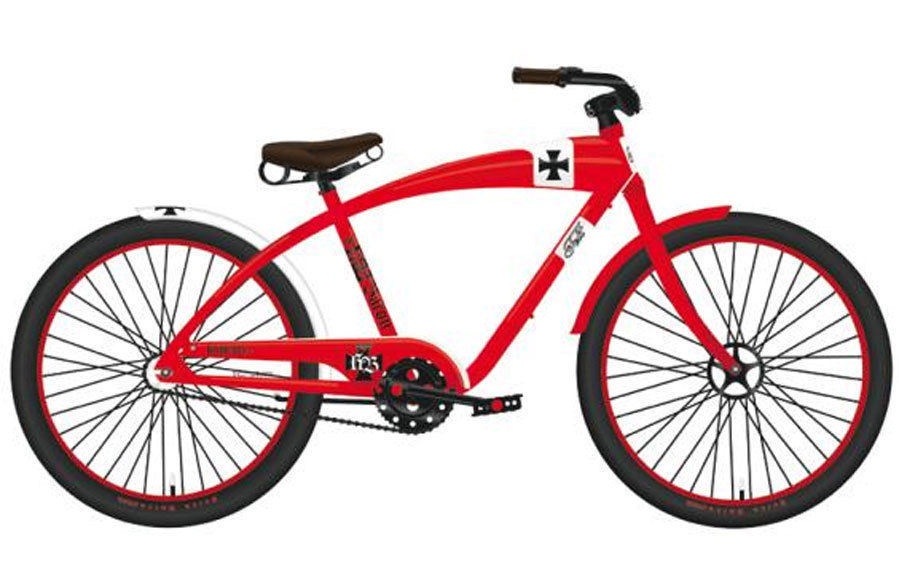 felt red baron beach cruiser